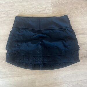 Athleta Stealth Trucool Skort in Black Tennis skirt Medium